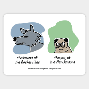 The hound of the Baskervilles Sticker